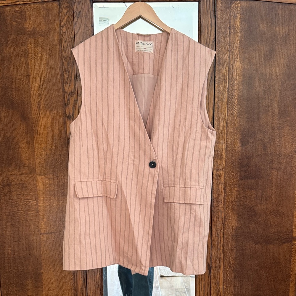 We The Free Blush Striped Vest